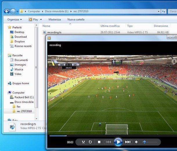 Come registrare programmi TV
