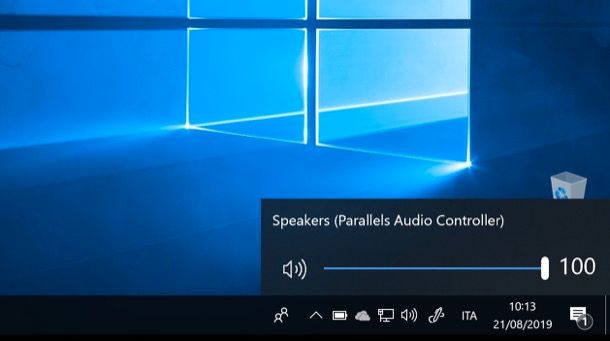 Alzare il volume su Windows 10