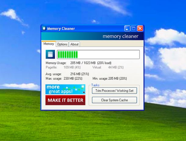 Memory Cleaner Windows XP