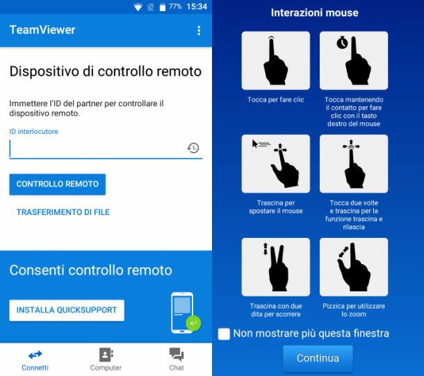 TeamViewer su Android