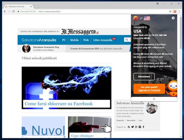 Come navigare anonimi