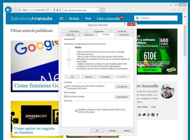 Come navigare anonimi in Rete senza la geolocalizzazione dell'indirizzo IP