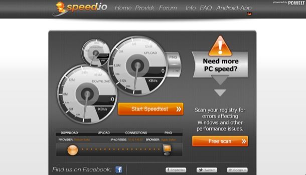Come misurare la velocità ADSL