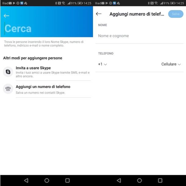 Come aggiungere contatti su Skype