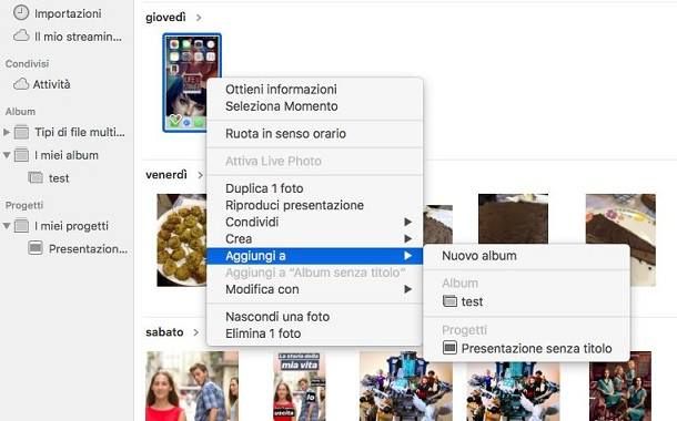 Foto su Mac