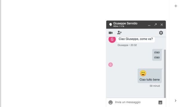 Chattare con Gmail su computer
