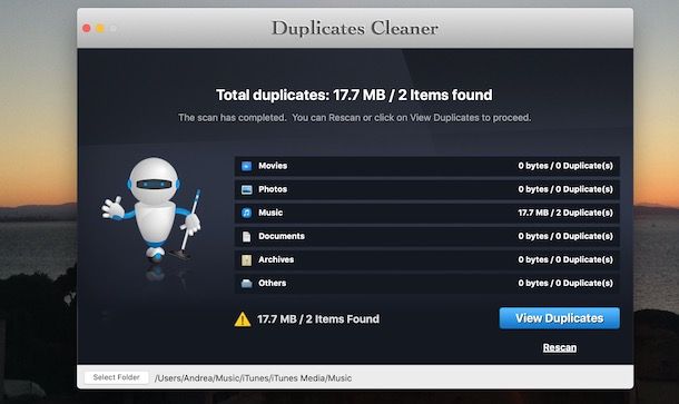 Duplicates Cleaner