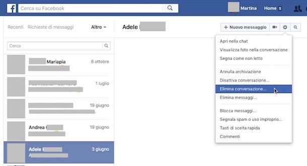 Recuperare le conversazioni di Facebook dalle chat archiviate