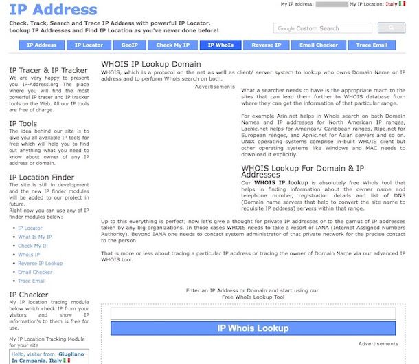 Come identificare un indirizzo IP