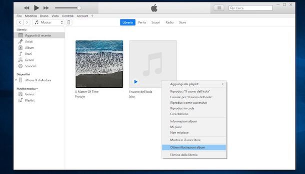 Come scaricare copertine album iTunes
