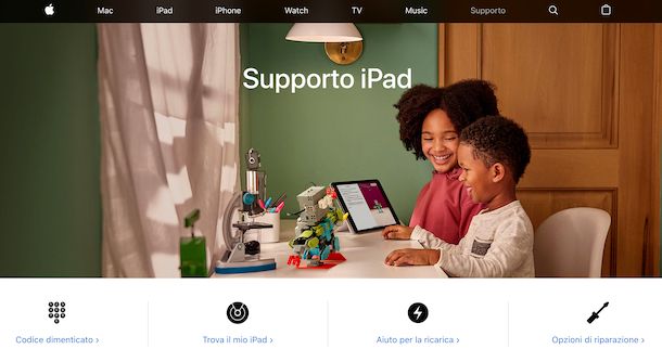 Supporto Apple iPad