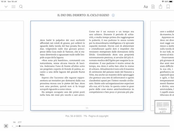 eBook Kindle su iPad