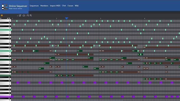 Programmi per creare musica online Online Sequencer