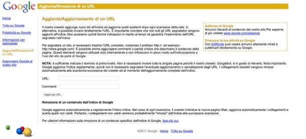 Come segnalare un sito a Google