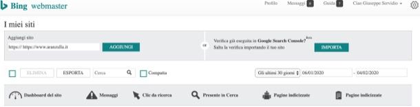 Come segnalare un sito a Bing