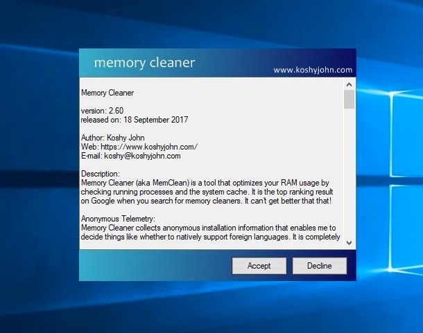 Come liberare memoria RAM