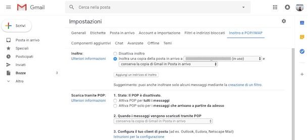 Come inoltrare la posta con Gmail