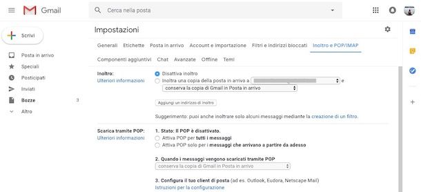 Come inoltrare la posta con Gmail