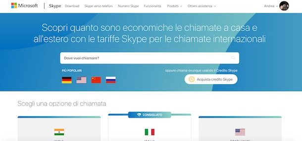 Come telefonare con Skype all'estero