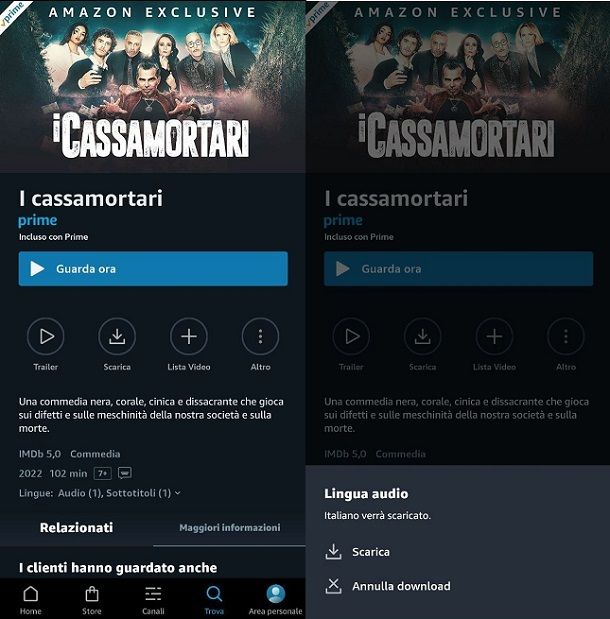 App per vedere film Amazon Prime Video