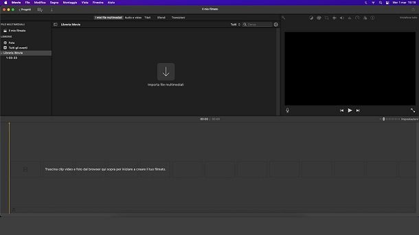Editing video Mac iMovie