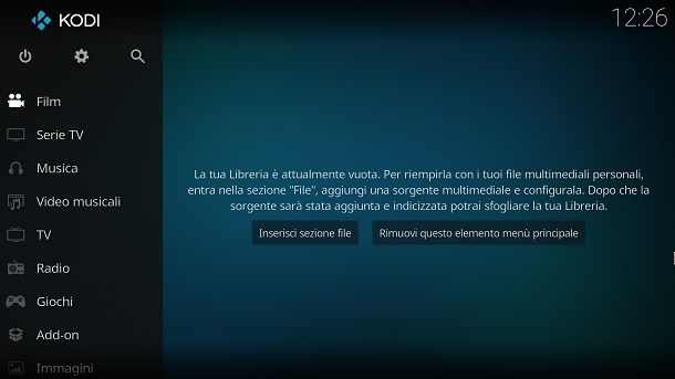 Vedere film su Kodi
