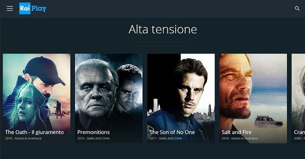Vedere film su RaiPlay