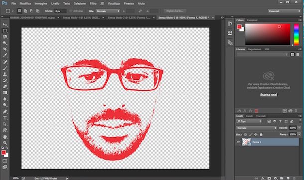 Come vettorializzare un'immagine con Photoshop