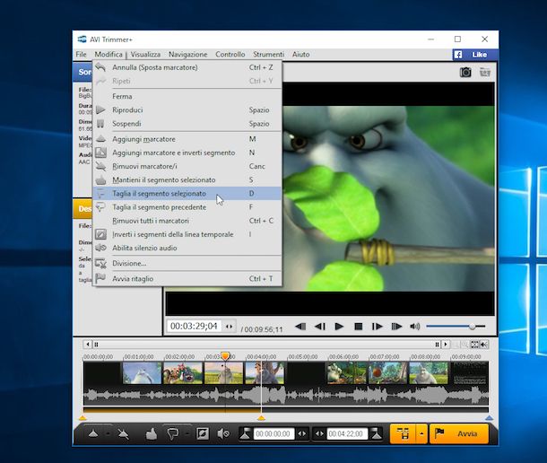 programma tagliare file mpeg