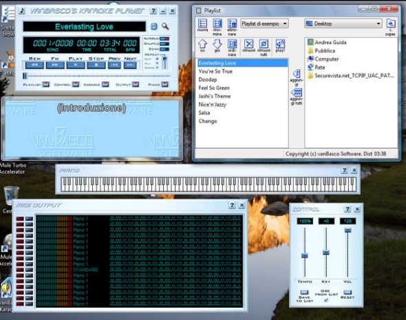 midi per karaoke vanbasco