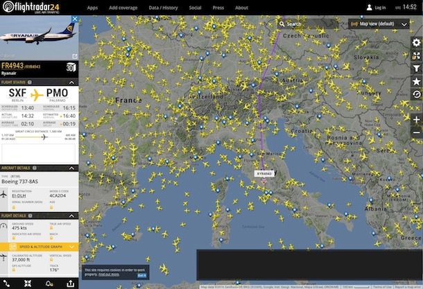 Come seguire un volo in tempo reale