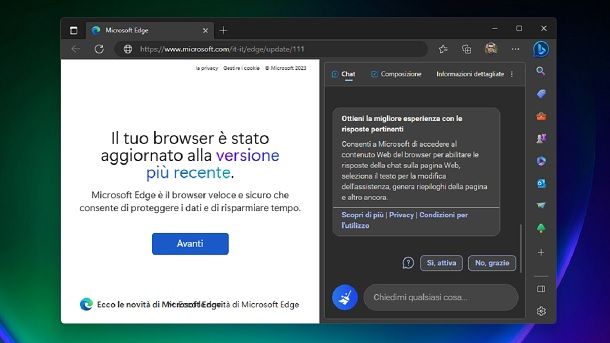 Microsoft Edge programma per navigare in Internet IA