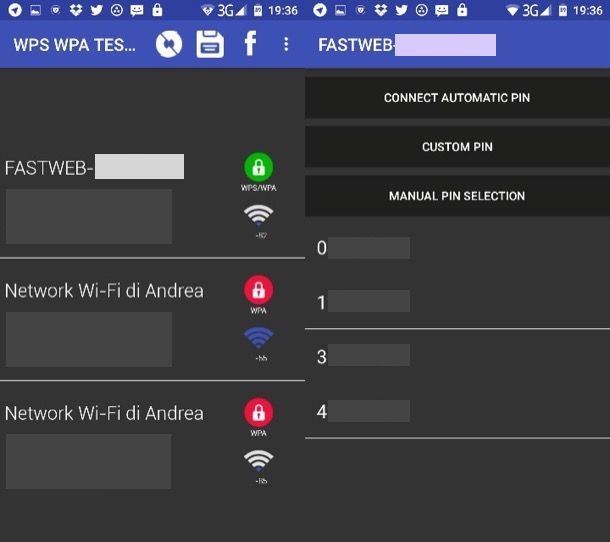 Come collegarsi ad una rete wireless protetta