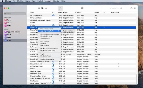 Programmi per ordinare la musica