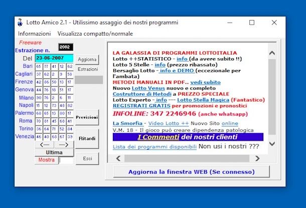 Programmi per Lotto