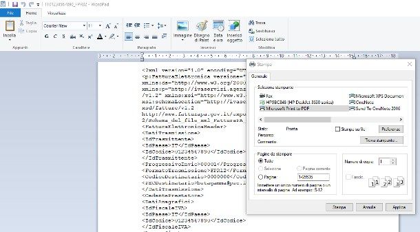 Come convertire file XML in PDF