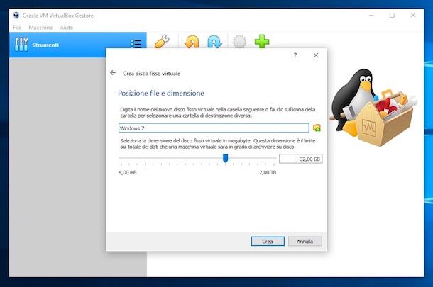 Come virtualizzare Windows 7