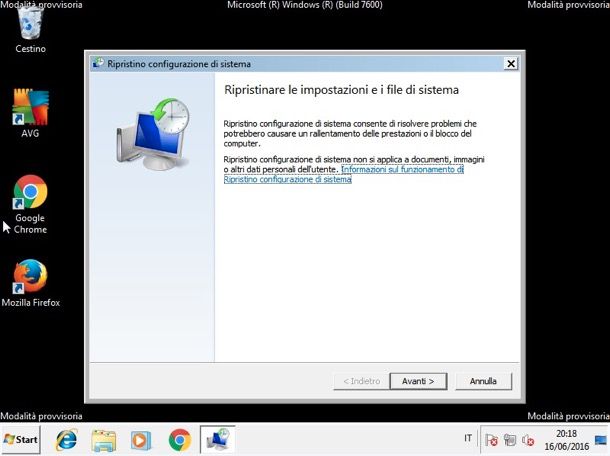 Come avviare Windows 7 in modalità provvisoria