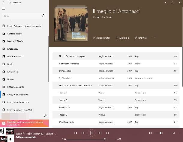 Software per ordinare la musica