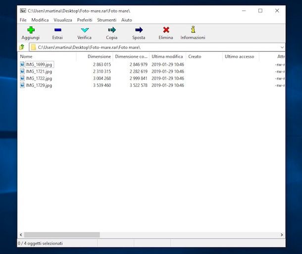 Come estrarre i file RAR