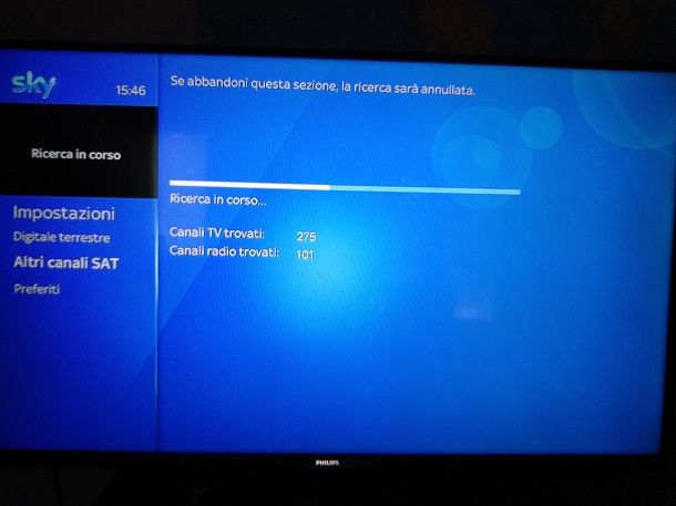 Come risintonizzare il decoder Sky Q