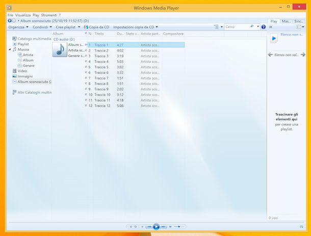 Windows Media Player ripping CD