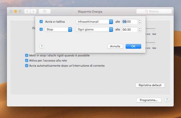 Come spegnere il PC con il timer