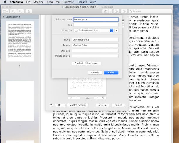 Unire i PDF con Anteprima su Mac