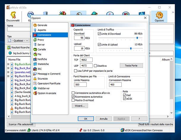 Come aumentare la velocità di download su eMule