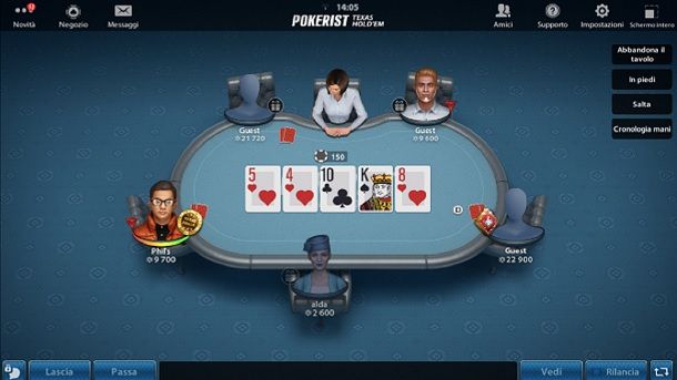 Pokerist come giocare a Poker online