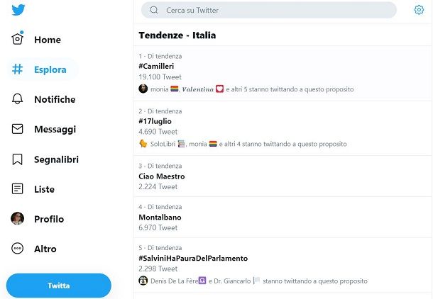 Come funziona l'hashtag Twitter