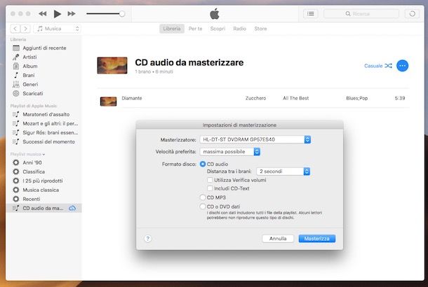 Come masterizzare un CD