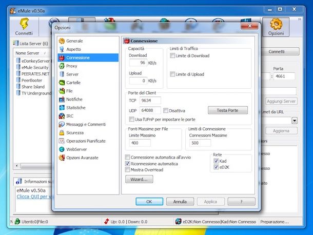 Come sbendare eMule Windows 7