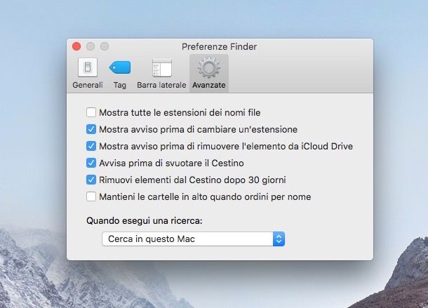 Come svuotare il cestino Mac